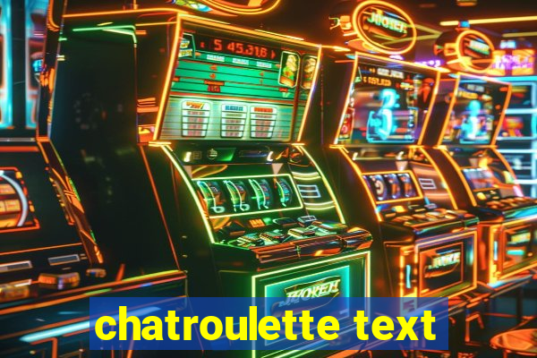 chatroulette text