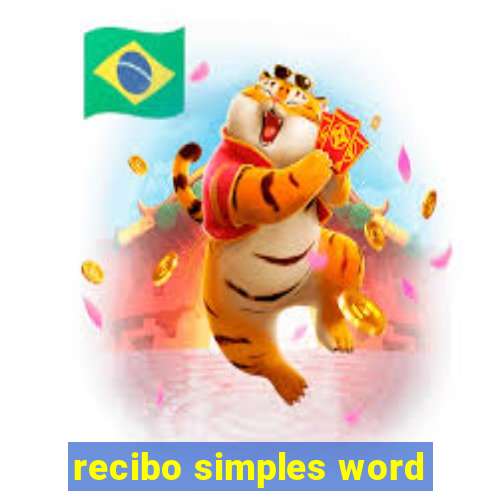 recibo simples word