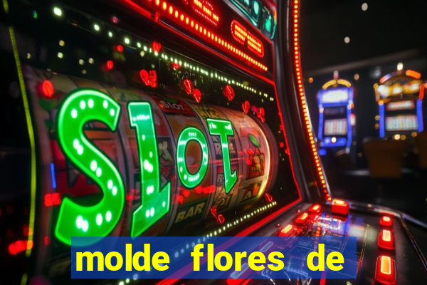 molde flores de papel para imprimir