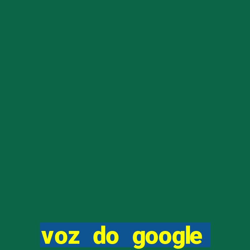 voz do google tradutor homem