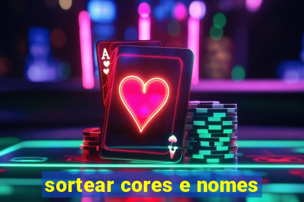 sortear cores e nomes